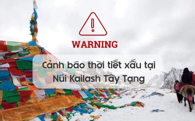 Núi Kailash (Tây Tạng) tạm dừng đón khách do bão tuyết lớn