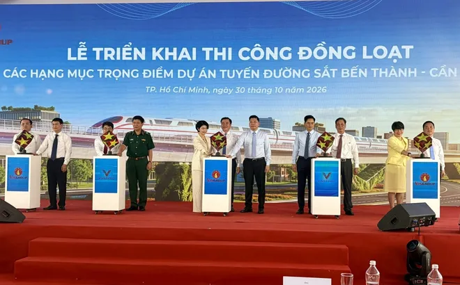 Đường sắt tốc độ cao Bến Thành – Cần Giờ tăng tốc triển khai đồng loạt trên toàn tuyến